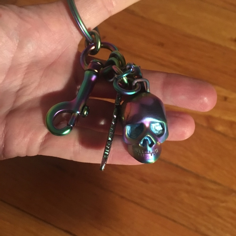 🔴 Coach Hologram Skull Keyfob/Bagcharm